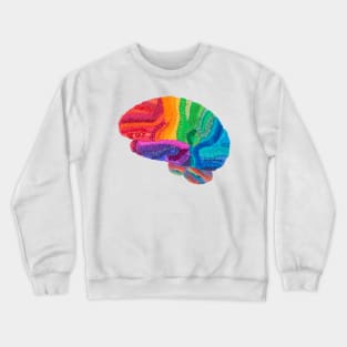 Word Cloud Brain Crewneck Sweatshirt